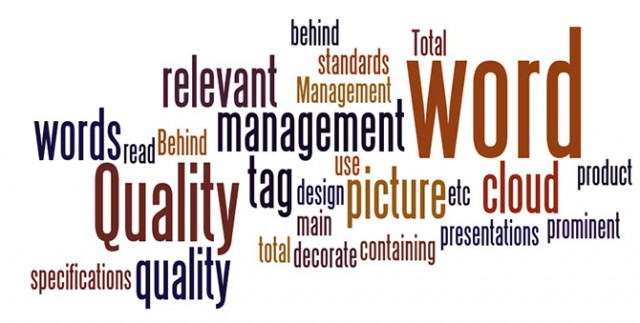 Wordle Screenshot for Tag Clouds in Presentations