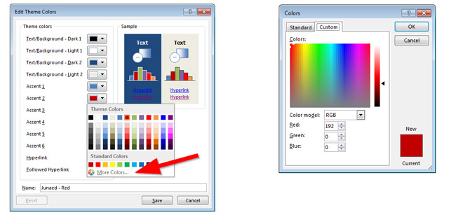 Sử dụng màu chủ đề trong PowerPoint với bảng màu tùy chỉnh giúp cho bài thuyết trình của bạn trở nên đồng nhất và thống nhất hơn. Các màu sắc được lựa chọn sẽ phù hợp với chủ đề của nội dung và thể hiện được sự chuyên nghiệp của bạn. Hãy xem hình ảnh liên quan để thấy sự khác biệt!