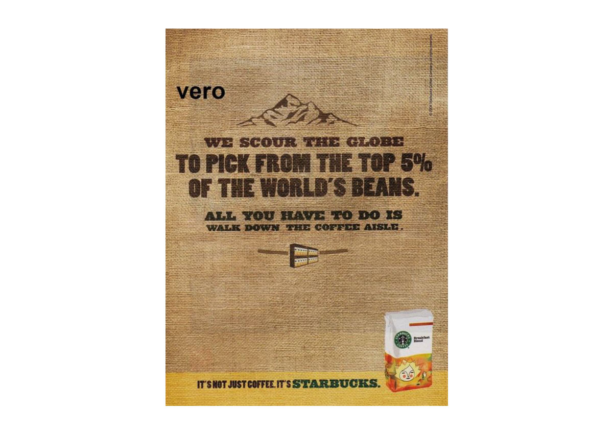 Vero Starbucks Ad Example