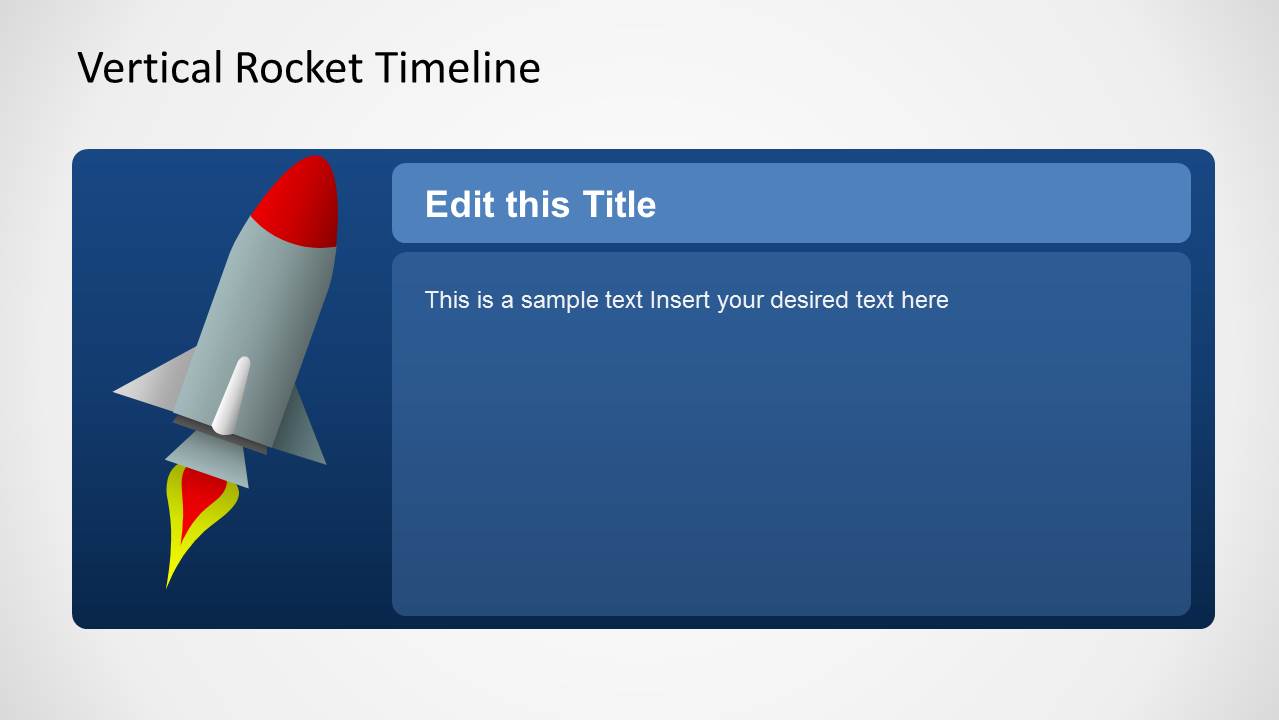 Vertical Rocket Timeline Template For Powerpoint Slidemodel