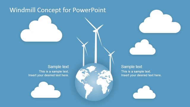 Eolic Power Shapes for PowerPoint