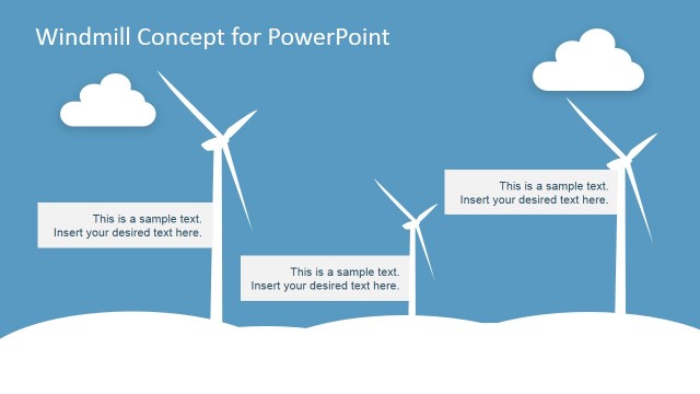 Electric Windmill Clipart for PowerPoint